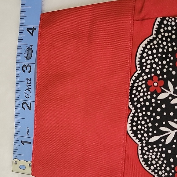 Victor Costa Vintage 100% Silk  Occasion  Red and Cream Paisley Shirt  size 1X - Picture 10 of 15